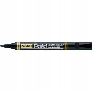 Marker permanentny PENTEL ze ściętą końcówką N860 czarny 1 szt