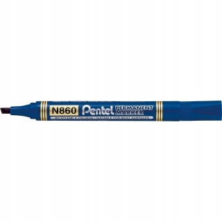 Marker permanentny PENTEL ze ściętą końcówką N860 niebieski 1 szt
