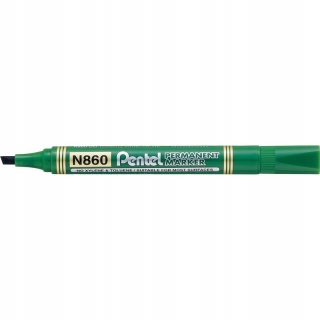 Marker permanentny PENTEL ze ściętą końcówką N860 zielony 1 szt