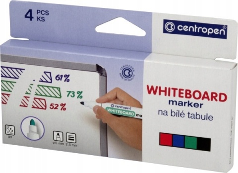 Marker suchościeralny do tablic zestaw 4 kolorów Cenropen