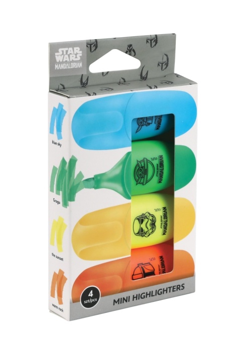 ZAKREŚLACZE MINI marker 4 kolory Star Wars Mandalorian