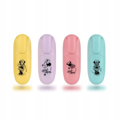 ZAKREŚLACZE MINI marker flamastry 4 kolory Myszka Minnie