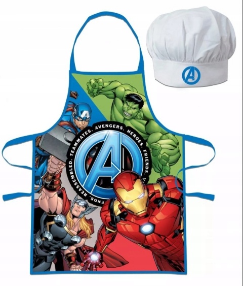 AVENGERS HULK fartuszek fartuch czapka kucharska