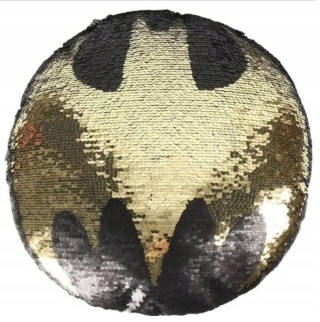 BATMAN poduszka magiczne cekiny 30 cm