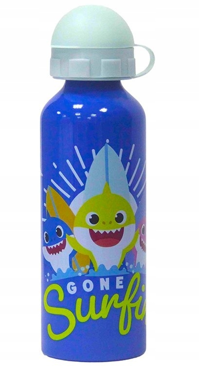 Bidon aluminiowy z ustnikiem BABY SHARK 520ML