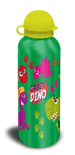 Bidon aluminiowy z ustnikiem DINOZAURY 500ml