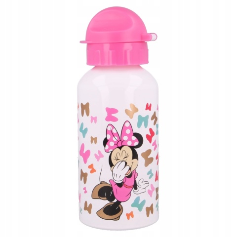 Bidon aluminiowy z ustnikiem MYSZKA MINNIE 500ml
