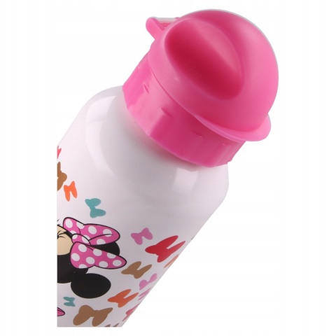 Bidon aluminiowy z ustnikiem MYSZKA MINNIE 500ml