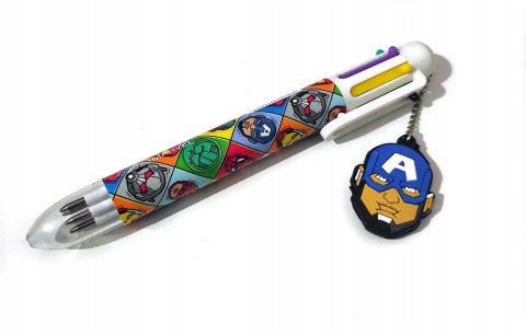 Długopis 6 kol Avengers Kapitan Ameryka Marvel
