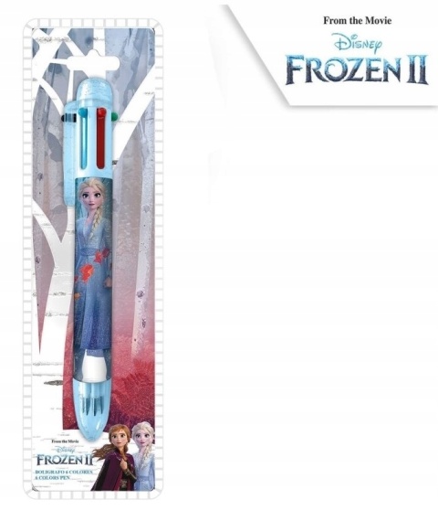 Długopis 6 kolorowy KRAINA LODU II wielokolorowy