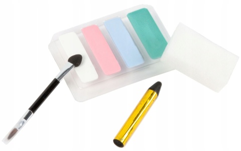 Farbki do malowania twarzy z szablonem KSIĘŻNICZKA