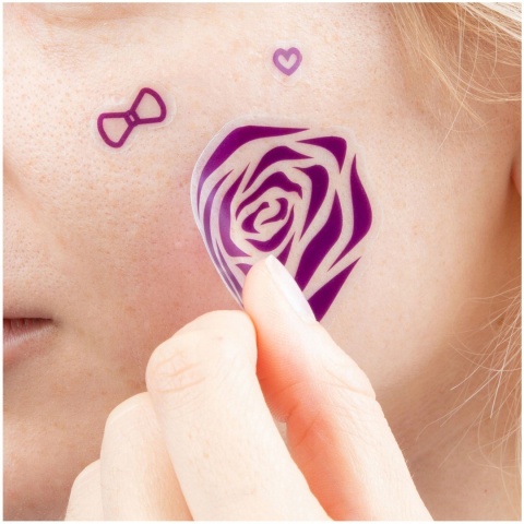 Farbki do malowania twarzy z szablonem KSIĘŻNICZKA