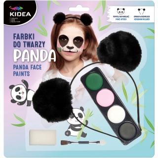 Farbki do malowania twarzy z uszami PANDA