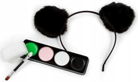 Farbki do malowania twarzy z uszami PANDA