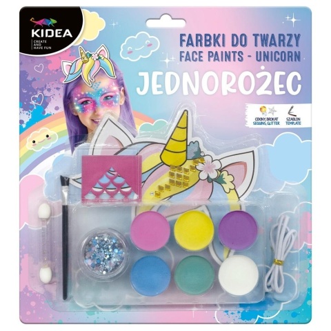 Farbki do twarzy Jednorożec unicorn brokat cekiny