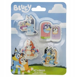 Gumki do ścierania mazania BLUEY 4 SZT
