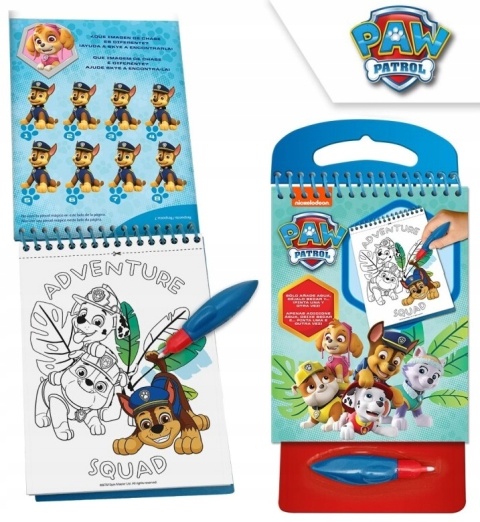 Kolorowanka wodna PSI PATROL wielorazowego użytku