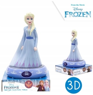 Lampka LED baterie 3d KRAINA LODU FROZEN figurka