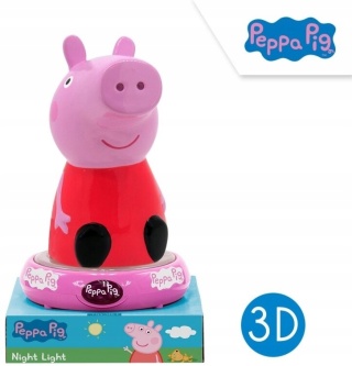 Lampka LED na baterie 3d ŚWINKA PEPPA figurka