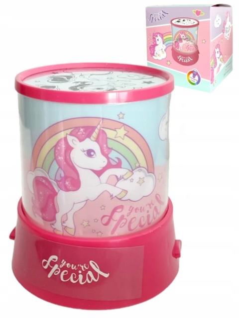 Lampka LED z projektorem UNICORN JEDNOROŻEC Lampka LED z projektorem UNICORN JEDNOROŻEC