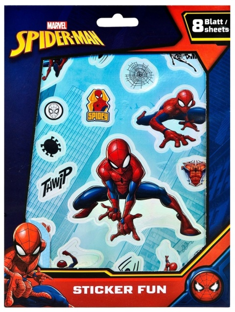 Naklejki zestaw metaliczne SPIDERMAN 330 szt