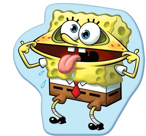 Poduszka kształtka SPONGEBOB KANCIASTOPORTY