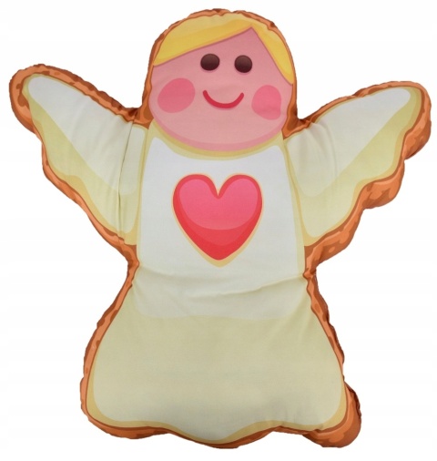 ŚWIĄTECZNA ANIOŁEK poduszka kształtka 45X37cm