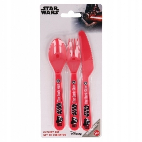 Sztućce STAR WARS DART VADER łyżka widelec nóż