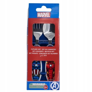 Sztućce metalowe AVENGERS łyżka widelec