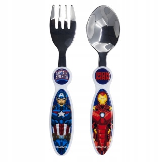 Sztućce metalowe AVENGERS łyżka widelec