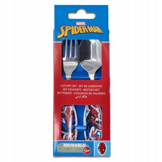 Sztućce metalowe SPIDERMAN łyżka widelec
