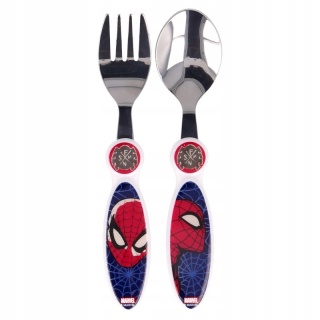 Sztućce metalowe SPIDERMAN łyżka widelec