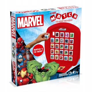 Winning Moves Match Avengers Spiderman Hulk gra typu kółko krzyżyk