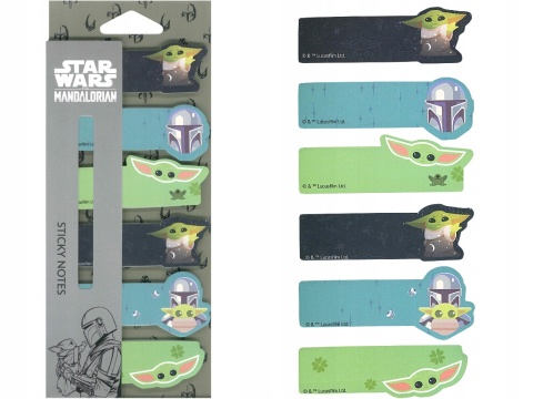 Zakładki indeksujące MANDALORIAN BABY YODA 180szt Zakładki indeksujące MANDALORIAN BABY YODA 180szt