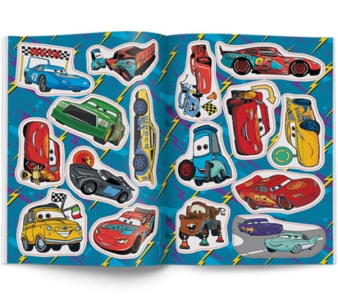 AUTA ZYGZAK MCQUEEN Złomek kolorowanka z naklejkami