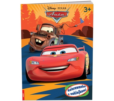 AUTA ZYGZAK MCQUEEN Złomek kolorowanka z naklejkami