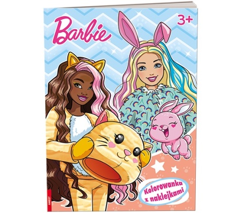 BARBIE Cuties przebrania i kostiumy zwierząt kolorowanka z naklejkami