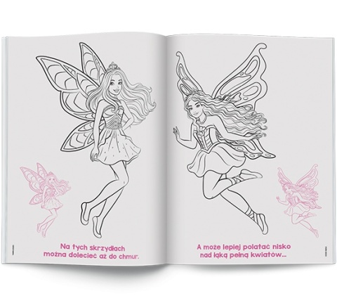 Barbie syrenki wróżki kolorowanka z naklejkami