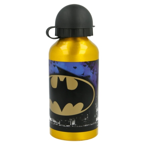 Bidon aluminiowy z ustnikiem na wodę BATMAN 400ml
