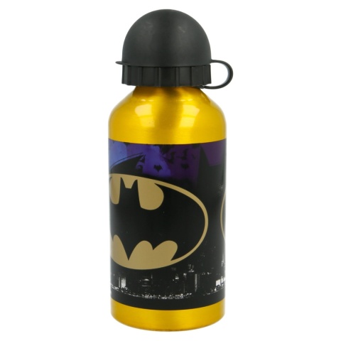 Bidon aluminiowy z ustnikiem na wodę BATMAN 400ml