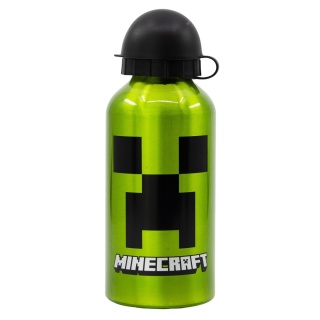 Bidon aluminiowy z ustnikiem na wodę MINECRAFT CREEPER 400ML