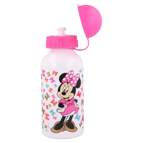 Bidon aluminiowy z ustnikiem na wodę MYSZKA MINNIE 400ml