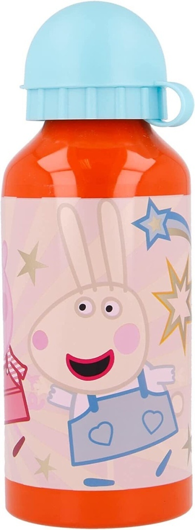 Bidon aluminiowy z ustnikiem na wodę ŚWINKA PEPPA PIG 400ml