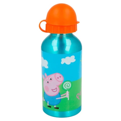 Bidon aluminiowy z ustnikiem na wodę ŚWINKA PEPPA PIG 400 ml