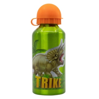 Bidon aluminiowy z ustnikiem na wodę dinozaury T-REX 400 ml