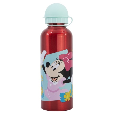 Bidon aluminiowy z ustnikiem na wodę myszka MINNIE 530 ml