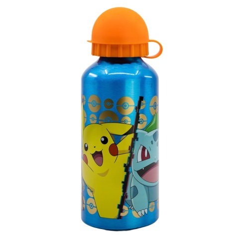 Bidon aluminiowy z ustnikiem butelka na wodę POKEMON 400 ml