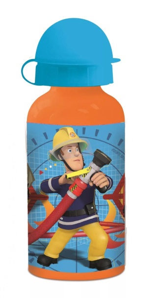 Bidon aluminiowy z ustnikiem na wodę STRAŻAK SAM 400ml