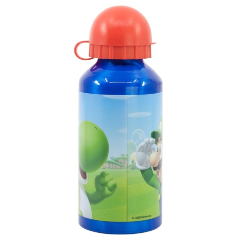 Bidon aluminiowy z ustnikiem na wodę SUPER MARIO 400 ml