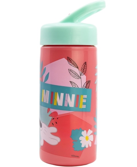 Bidon ze słomką i ustnikiem na wodę MYSZKA MINNIE 410ml